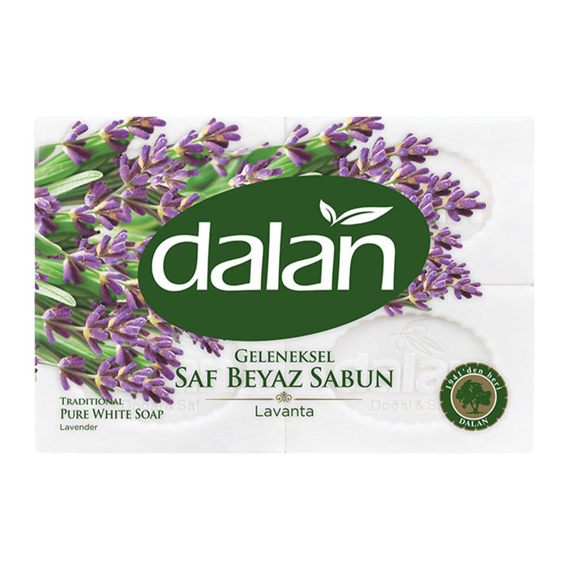 Dalan Traditional Pure White Lavender Soap (Banyo Sabunu Beyaz Lavanta) 4X150g