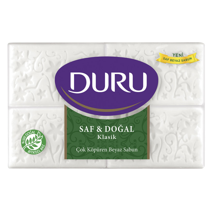 Duru Pure & Natural Classic White Soap Bar (Saf&Doğal Klasik Beyaz Kalıp Sabun) 600g