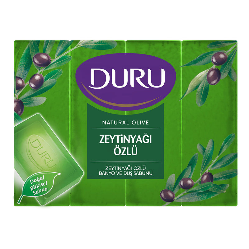 Duru Natural Olive Oil Bath & Shower Soap (Zeytinyağlı) 4x150g