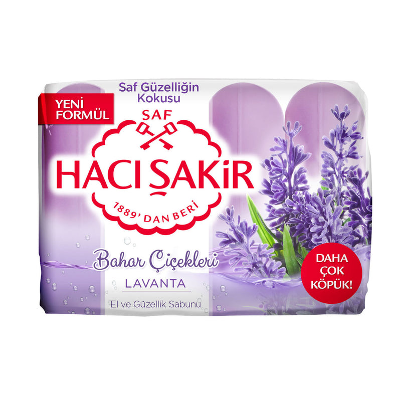 Hacı Şakir Lavender Soap (Güzellik Sabunu Lavanta) 4x70g
