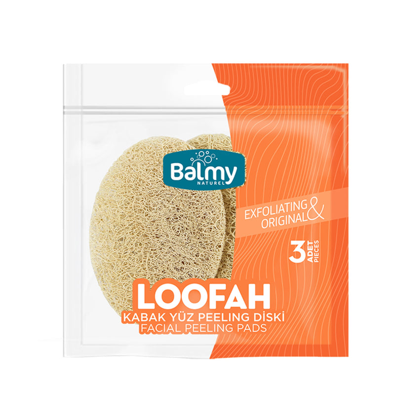 Balmy Loofah Face Scrubbers Pack of 3 (3'lü Disk)