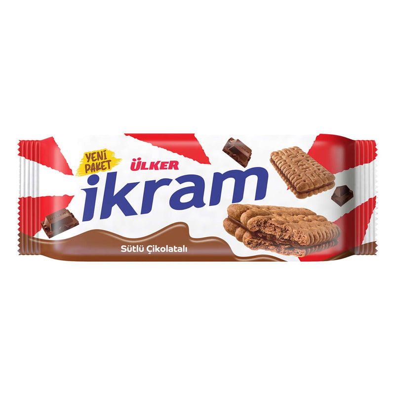 İkram Chocolate Biscuit with Cream (Kremalı Bisküvi Çikolatalı) 84g