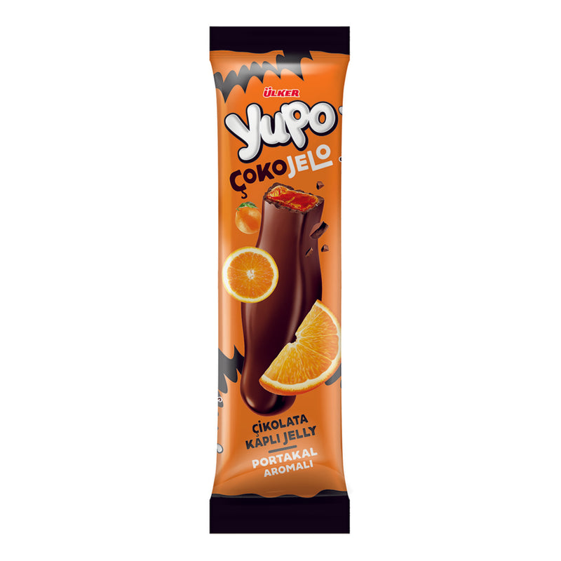 Yupo Çokojelo Orange Chocolate-Covered Jelly (Portakal) 20g