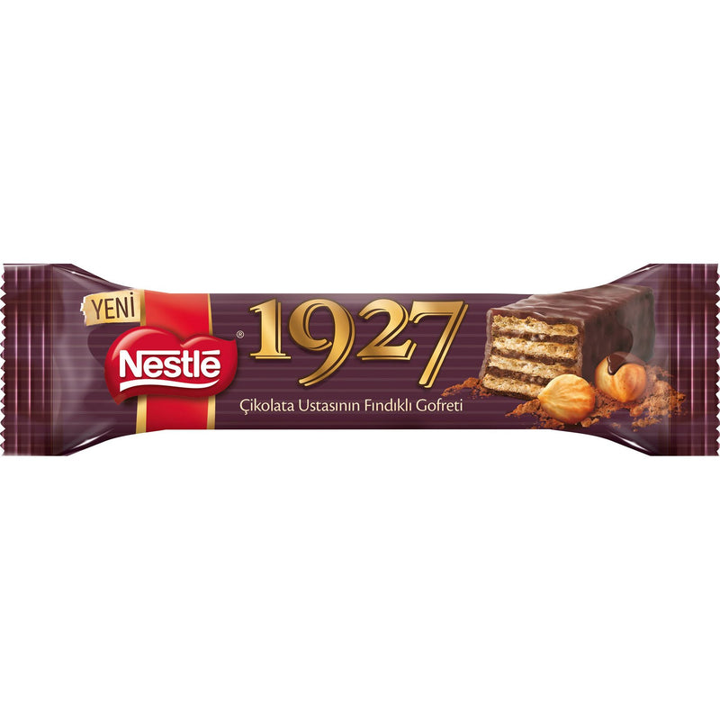 Nestle 1927 Hazelnut Milk Chocolate-Coated Wafer (Fındıklı Sütlü Çik Kaplı Gofret) 30g