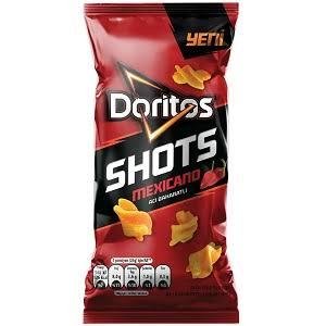 Doritos Shots Mexicano Spicy Corn Chips (Acı Baharatlı Mısır Cipsi) 100x26g