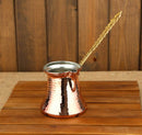Turkish Copper Coffee Pot for Two People (Türk Kahvesi Bakır Cezve 2 Kişilik)