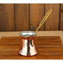 Turkish Copper Coffee Pot for Four People (Bakır Türk Kahvesi Cezvesi 4 kişilik)