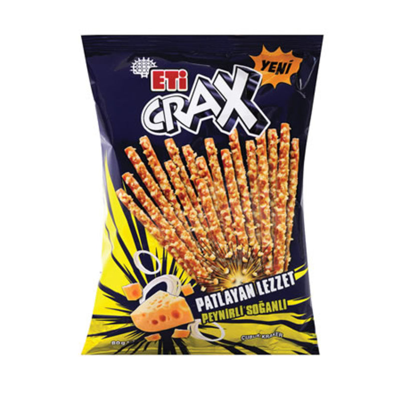 Crax Cheese & Onion Cracker Sticks (Patlayan Lezzet Peynirli & Soğanlı Çubuk) 50g