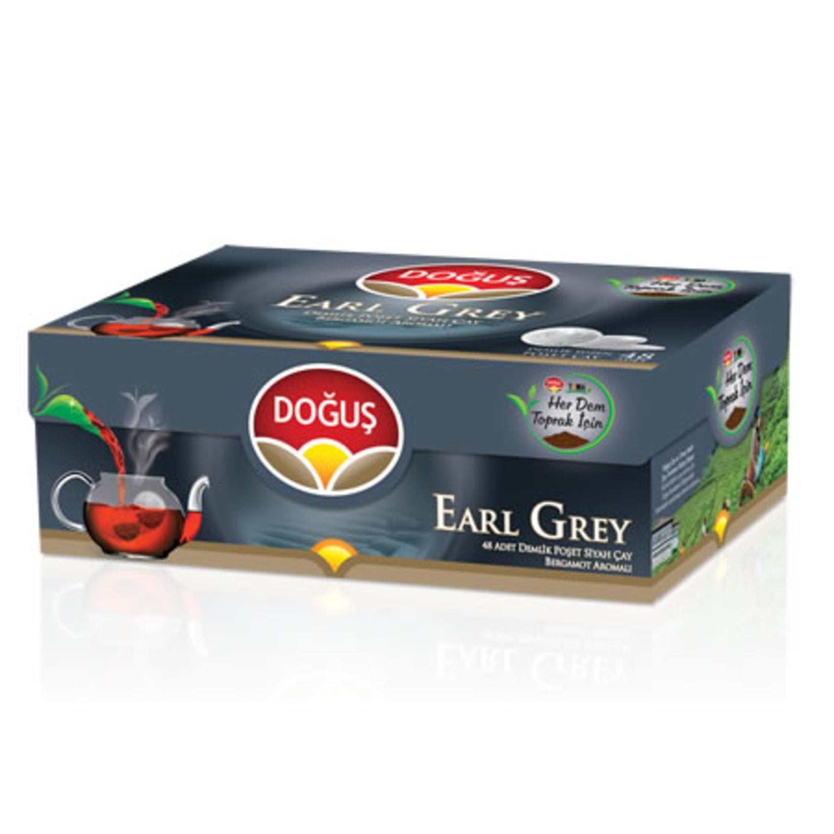 Doğuş Earl Grey Black Tea Teabags for Teapot (Demlik Poşet Çay) 48ad/p
