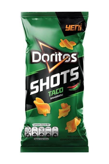 Doritos Shots Taco Spice Corn Chips 100x26g