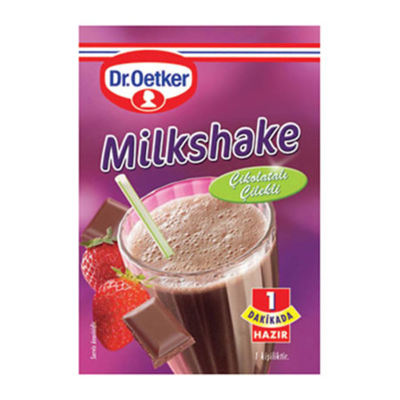 Dr. Oetker Chocolate-Strawberry Milkshake Mix (Çikolatalı Çilekli) 30g