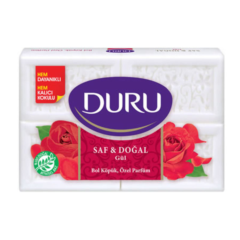 Duru Pure & Natural Rose Soap Bar (Saf&Doğal Gül Kalıp Sabun) 600g