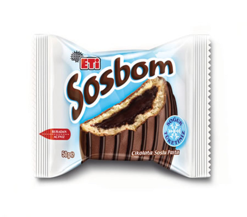 Eti Sosbom Chocolate Cream Cake (Kek) 50g
