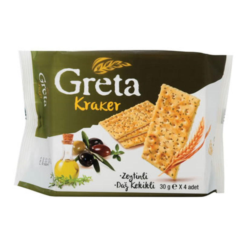 Greta Olive and Thyme Crackers (Zeytin Kekikli) 120g