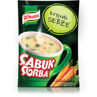 Knorr Quick Cream of Vegetable Soup Mix (Çabuk Çorba Kremalı Sebze) 18g