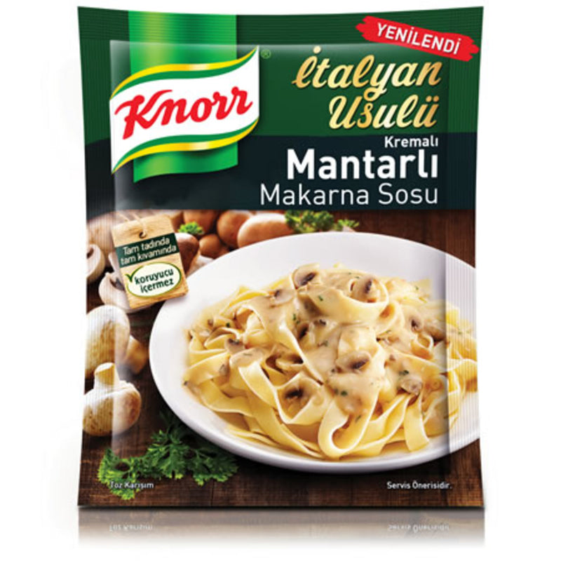 Knorr Cream of Mushroom Pasta Sauce (Makarna Sosu Kremalı Mantarlı) 52g