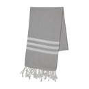 Light Gray Turkish Bath Cloth (Hamam Peştemal Bala Sultan - Açık Gri)
