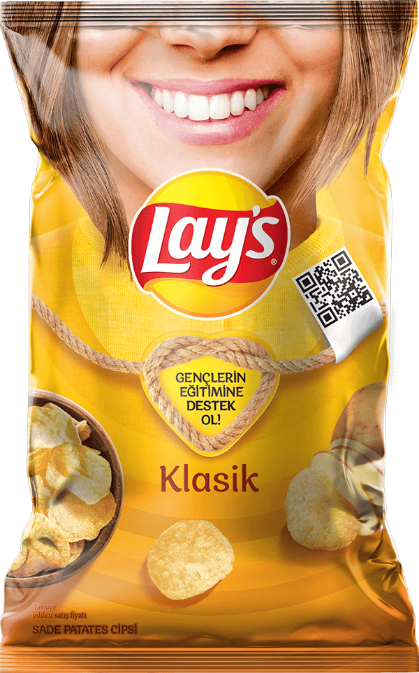 Lays Classic Potato Chips (Cips Patates Klasik Süper Boy) 107g