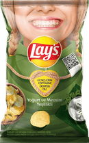 Lays Yogurt and Herbs Potato Chips (Cips Patates Yoğurt Mevs. Yeş.) 107g