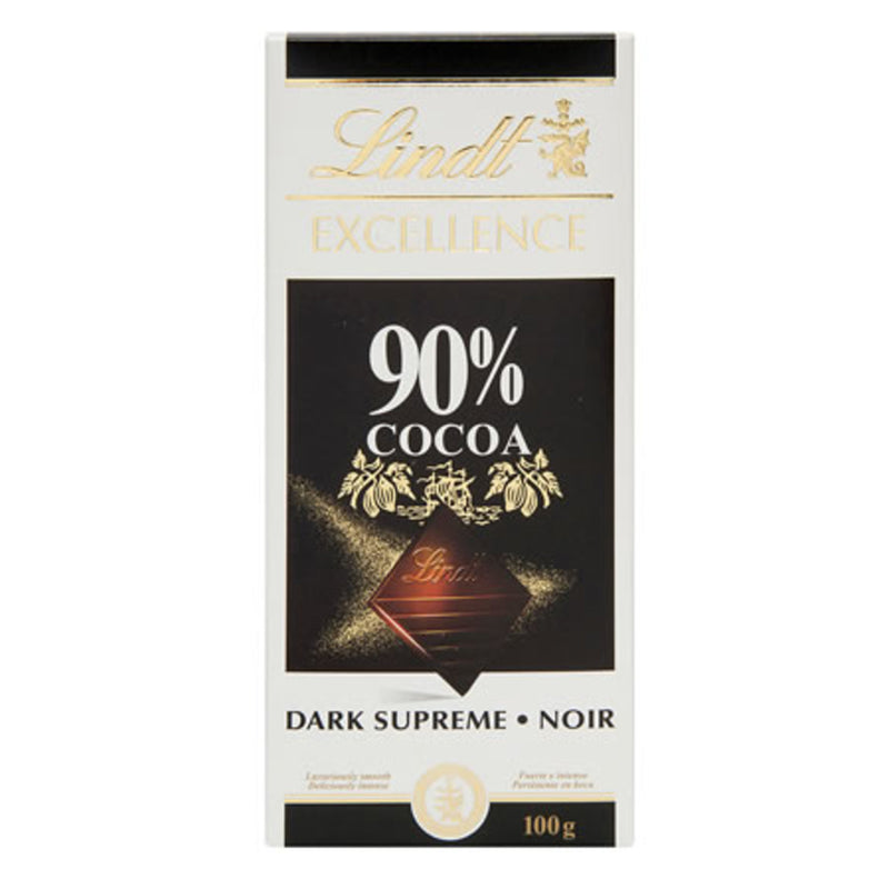 Lindt Excellence 90% Dark Supreme Chocolate 100g