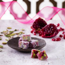 Hafız Mustafa Pomegranate Double Pistachio Turkish Delight (Narlı Duble Fıstık Lokum 1kg)