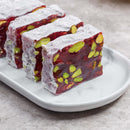 Hafız Mustafa Pomegranate Pistachio Turkish Delight (Narlı Fıstıklı Krokanlı Lokum) 1kg