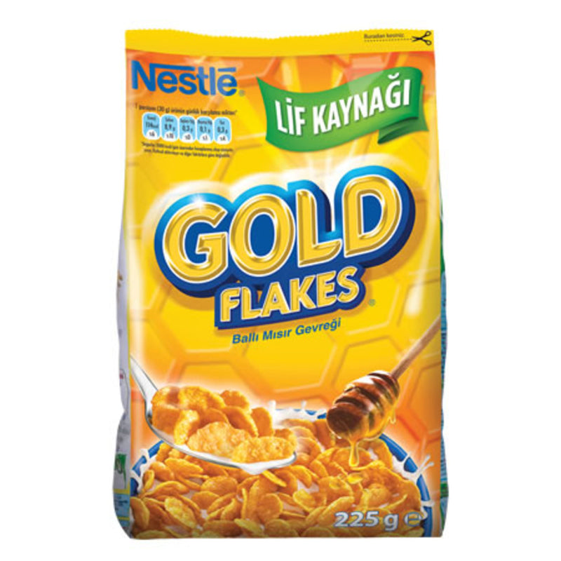 Nestle Gold Flakes Corn Flakes with Honey (Ballı Mısır Gevreği) 225g