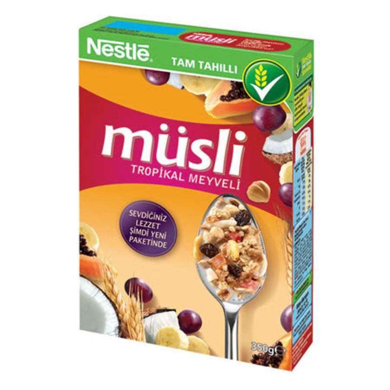 Nestle Whole Grain Muesli with Tropical Fruits (Tropikal Meyveli Tam Tahıllı Müsli) 350g