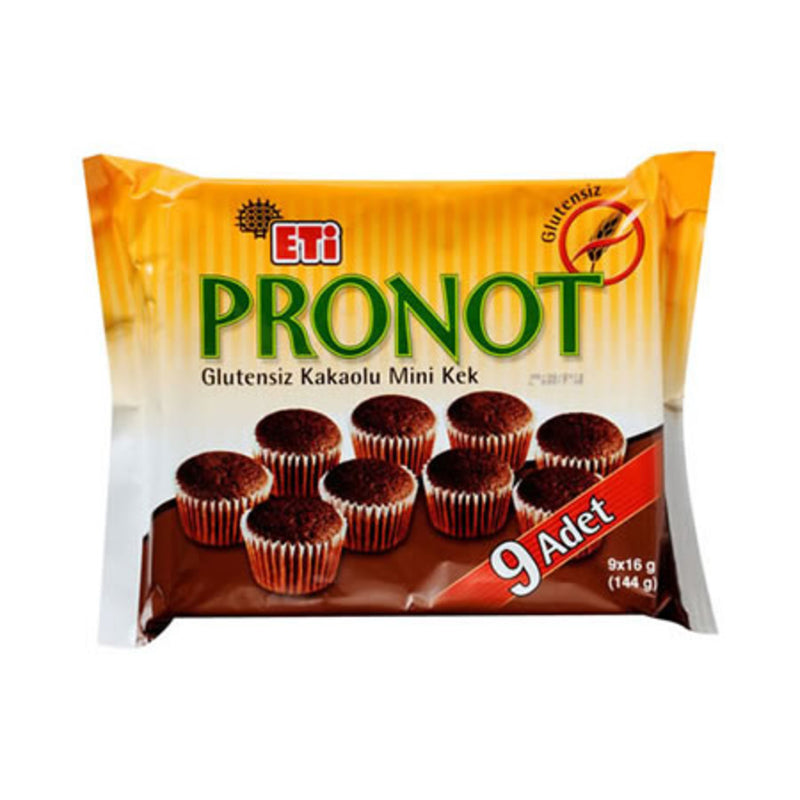 Pronot Gluten-Free Small Chocolate Cakes (Glutensiz Kakaolu Mini Kek) 144g