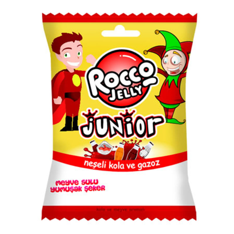 Rocco Jelly Junior Cola and Soda Gummies (Neşeli Kola Ve Gazoz) 80g