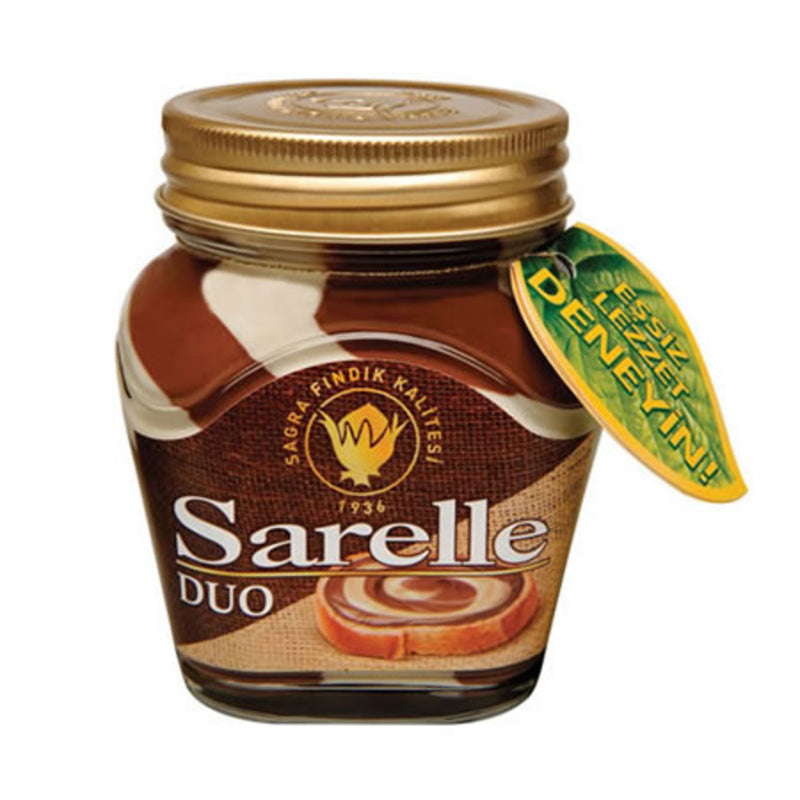 Sarelle Duo Milk Chocolate Hazelnut Cream (Sütlü Kakaolu Fındık Kreması) 350g