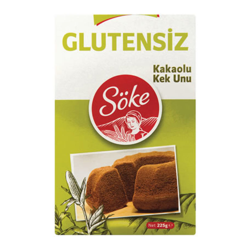 Söke Gluten Free Chocolate Cake Flour (Glutensiz Kakaolu Kek Unu) 225g
