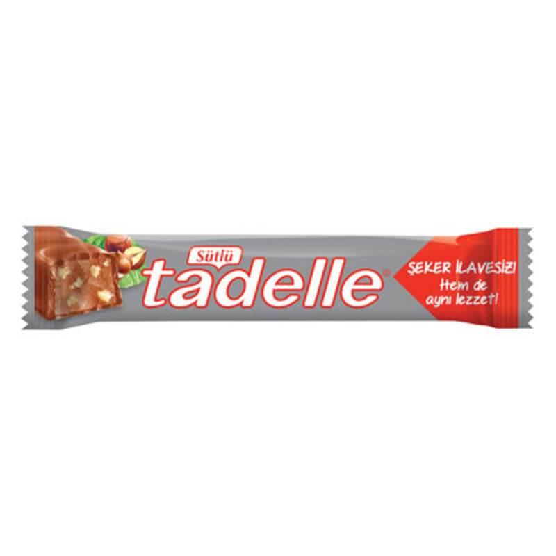Tadelle Sugar-Free Milk Chocolate (Sekersiz Sütlü Çikolata) 20g