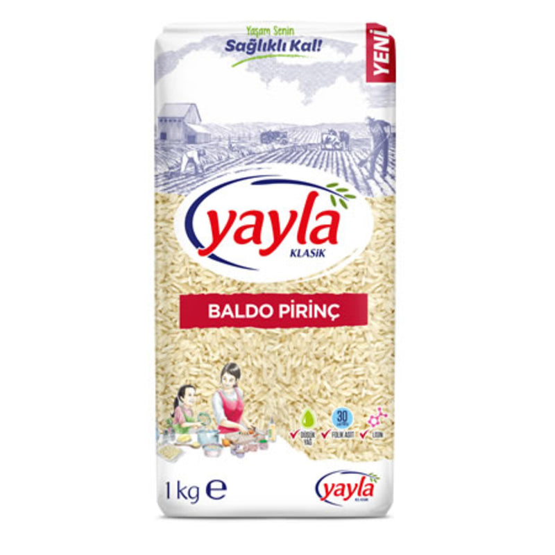 Yayla Baldo Rice (Baldo Pirinç Gönen Bölgesi Mahsulü) 1kg