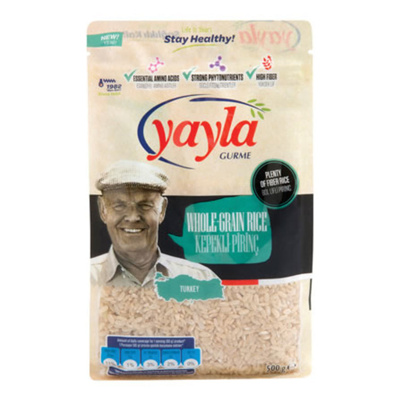 Yayla Gurme Whole-Grain Rice (Kepekli Pirinç) 500g